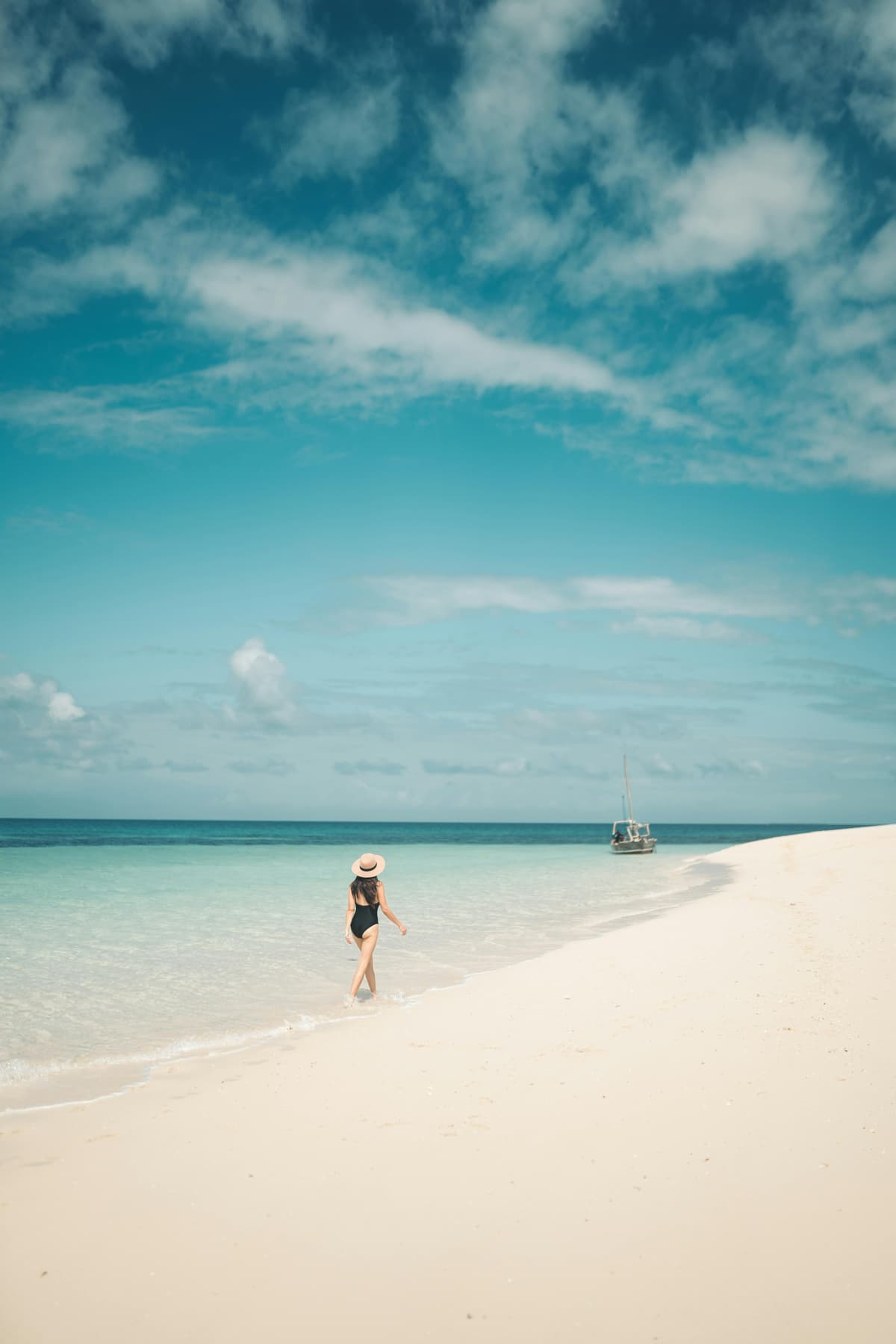 Pristine beach in Zanzibar